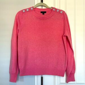 EUC J. Crew Lambswool Blend Pink Sweater Size Medium